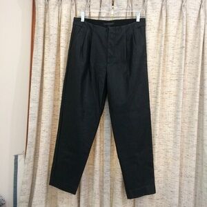 Banana Republic Faux Leather Pleated Trouser Pants